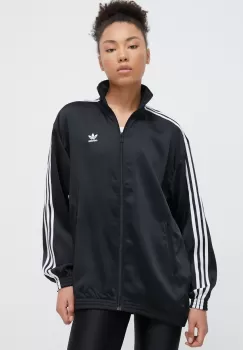 adidas Originals bluza femei, culoarea negru, cu imprimeu imagine