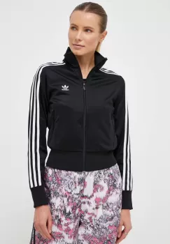 adidas Originals bluza femei, culoarea negru, cu imprimeu imagine