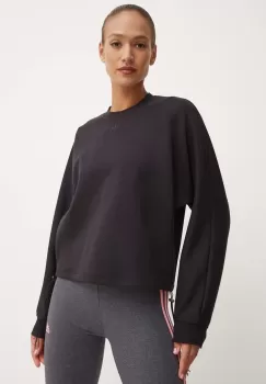 adidas Originals bluza femei, culoarea negru, cu imprimeu, IW5507 imagine
