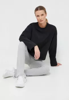 adidas Originals bluza femei, culoarea negru, neted imagine