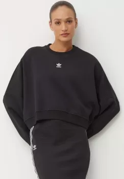 adidas Originals bluza femei, culoarea negru, neted, IW0953 imagine