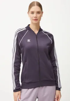 adidas Originals bluza femei, culoarea violet, neted, IY2167 imagine