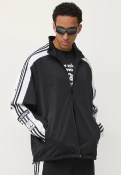 adidas Originals bluza Megabreak Jacket barbati, culoarea negru, modelator, JN0810 imagine