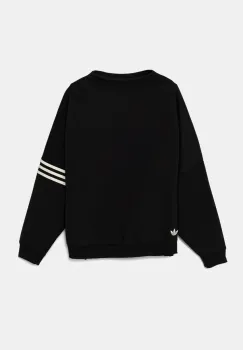 adidas Originals bluza Neuclassics femei, culoarea negru, cu imprimeu, JI8520 imagine