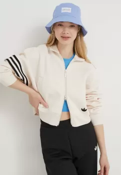adidas Originals bluza Neuclassics Tracktop femei, culoarea alb, cu imprimeu IB7316-white imagine