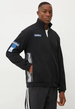 adidas Originals bluza Puffer Adibreak Tracktop barbati, culoarea negru, cu imprimeu, IY4847 imagine