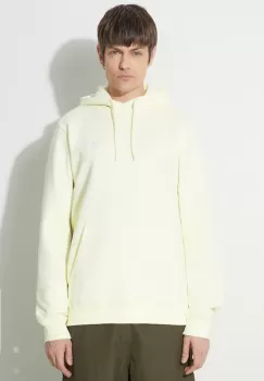 adidas Originals bluza Trefoil Essentials Hoody barbati, culoarea bej, cu gluga, neted, IR7790 imagine
