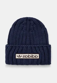 adidas Originals caciula din bumbac culoarea albastru marin, bumbac, din tesatura neteda, IY4109 imagine