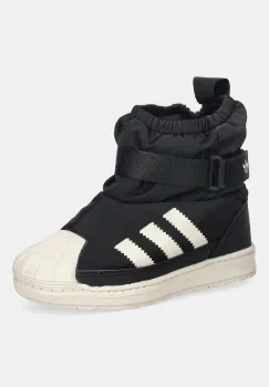 adidas Originals cizme de iarna pentru copii SUPERSTAR 360 WTR BOOT culoarea negru, JQ7951 imagine