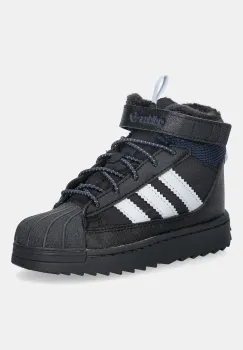 adidas Originals cizme de iarna pentru copii SUPERSTAR WINTER TREK culoarea negru, JQ0342 imagine
