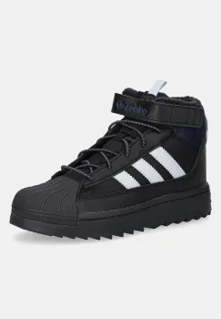 adidas Originals cizme de iarna pentru copii SUPERSTAR WINTER TREK culoarea negru, JQ0344 imagine