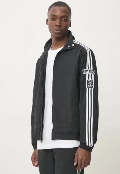 adidas Originals geaca Adibreak barbati, culoarea negru, de tranzitie, oversize, JD4270 imagine