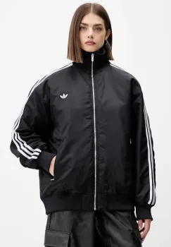 adidas Originals geaca bomber Firebird culoarea negru, de iarna, JX2991 imagine