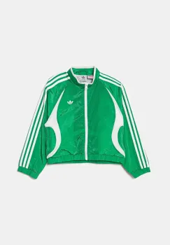 adidas Originals geaca copii culoarea verde, JC9110 imagine
