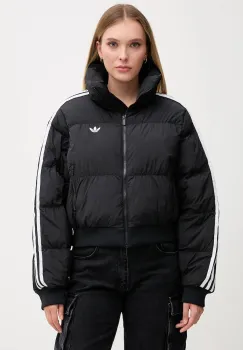 adidas Originals geaca Cropped Puffer culoarea negru, de tranzitie, JX2970 imagine