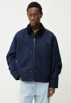 adidas Originals geaca Essentials culoarea bleumarin, de tranzitie, KD6569 imagine