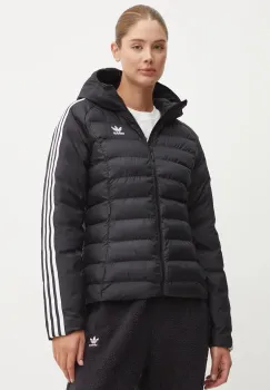 adidas Originals geaca femei, culoarea negru, de iarna, IW5849 imagine