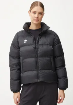 adidas Originals geaca femei, culoarea negru, de iarna, JD0420 imagine