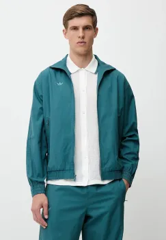 adidas Originals geaca Firebird Jacket culoarea turcoaz, de tranzitie, KC0684 imagine