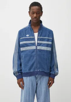 adidas Originals geaca jeans First Tt Denim de tranzitie, JX6457 imagine