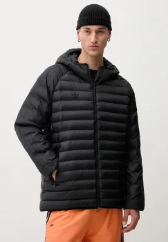 adidas Originals geaca Pad Hooded culoarea negru, de iarna, JX4117 imagine