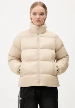 adidas Originals geaca Short Puffer culoarea bej, de iarna, JX2947 imagine