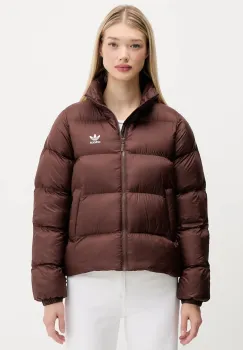 adidas Originals geaca Short Puffer culoarea maro, de iarna, JX2948 imagine