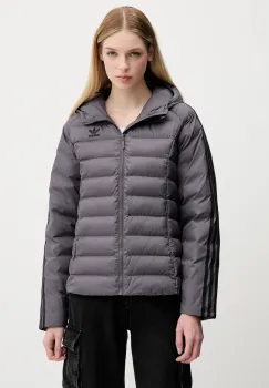 adidas Originals geaca Slim Jacket culoarea gri, de tranzitie, JX2938 imagine