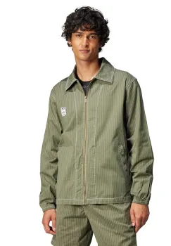 adidas Originals geaca tip camasa Wabash Nylon Coach barbati, culoarea verde, de tranzitie, JP4484 imagine