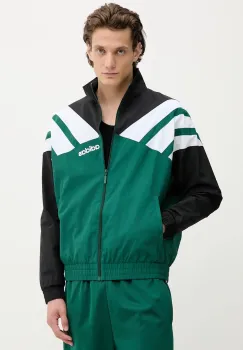 adidas Originals geaca Track Top culoarea verde, de tranzitie, JX3053 imagine
