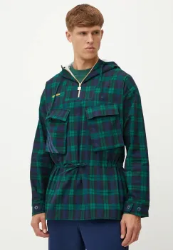 adidas Originals geaca Windbreaker barbati, culoarea verde, de tranzitie, IX9636 imagine