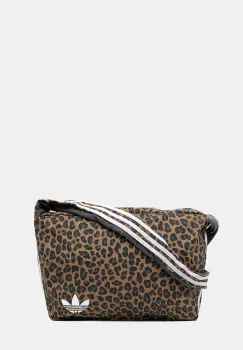 adidas Originals geanta de bumbac Leo L Bag culoarea bej, JX3200 imagine
