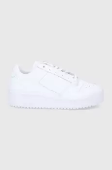 adidas Originals ghete de piele culoarea alb imagine