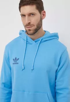 adidas Originals hanorac de bumbac barbati, cu gluga, cu imprimeu, IS3317 imagine