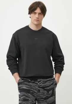adidas Originals hanorac de bumbac Essential barbati, culoarea negru, neted, JC9574 imagine