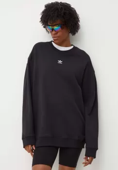 adidas Originals hanorac de bumbac femei, culoarea negru, neted, IY9630 imagine