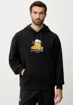 adidas Originals hanorac de bumbac Graphic Lo Hd culoarea negru, cu gluga, cu imprimeu, JW0166 imagine
