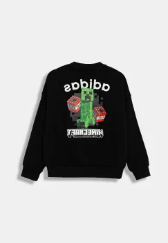 adidas Originals hanorac de bumbac pentru copii culoarea negru, cu imprimeu, JW7723 imagine