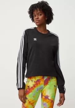 adidas Originals hanorac fleece culoarea negru, modelator, IY7271 imagine