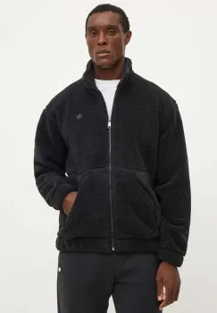 adidas Originals hanorac fleece culoarea negru, neted, IW0983 imagine