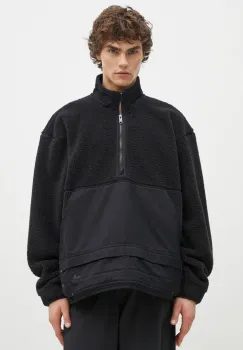 adidas Originals hanorac fleece Essential culoarea negru, neted, JC9596 imagine