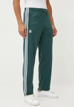 adidas Originals pantaloni Adicolor Classics Firebird barbati, culoarea verde, modelator, IY9899 imagine