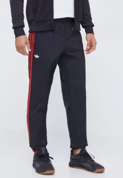 adidas Originals pantaloni barbati, culoarea negru, modelator imagine