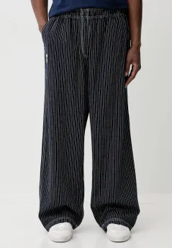 adidas Originals pantaloni de bumbac Graphic Lo Ch bluza dreapta bleumarin pentru barbati JW0178 imagine