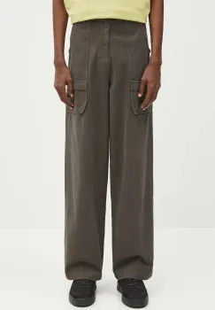 adidas Originals pantaloni de bumbac P Ess C Pt culoarea verde, drept, JD3339 imagine