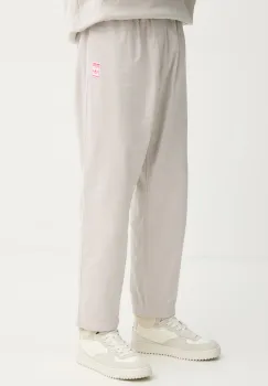 adidas Originals pantaloni de bumbac Wabash culoarea bej, cu fason chinos, JD0673 imagine