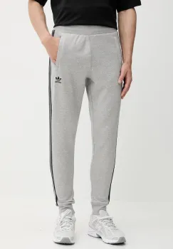 adidas Originals pantaloni de trening 3-Stripes culoarea gri, melanj, JY1387 imagine
