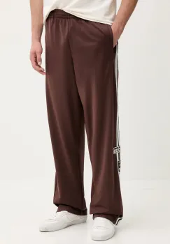 adidas Originals pantaloni de trening Adibreak culoarea maro, cu imprimeu, KD6658 imagine