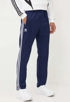 adidas Originals pantaloni de trening Adicolor Classics Beckenbauer culoarea albastru marin, cu imprimeu, IP0421 imagine