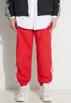 adidas Originals pantaloni de trening Adicolor Woven Firebird Track Top culoarea rosu, cu imprimeu, IT2498 imagine